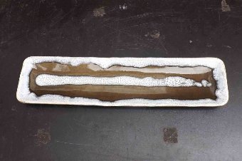 studio pottery Portrush decorative tray once owned by Phil Sidey of the BBC