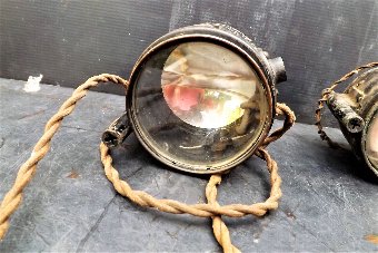 Antique Passchendaele 1917 matching trench daylight signalling lamps 