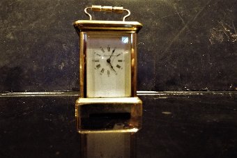 Miniature Carriage clock retailed by London Clock Company made in France