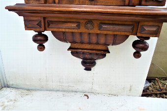 Antique Huge Vienna rare maker movement mahogany cased 