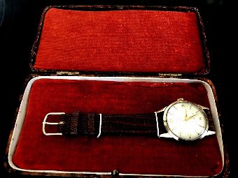 Antique Rolex Tudor Regal Gentleman’s 9ct Gold Cased Watch 