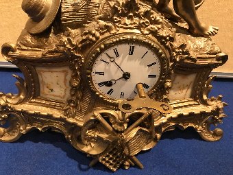 Antique Victorian French mantle clock