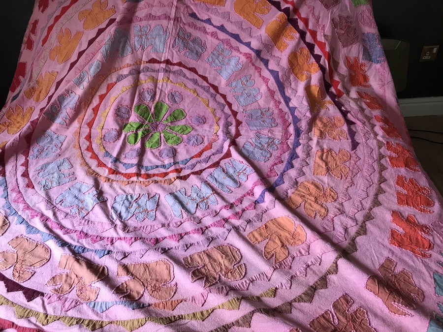 Antique 1960’s Hippy patchwork quilt