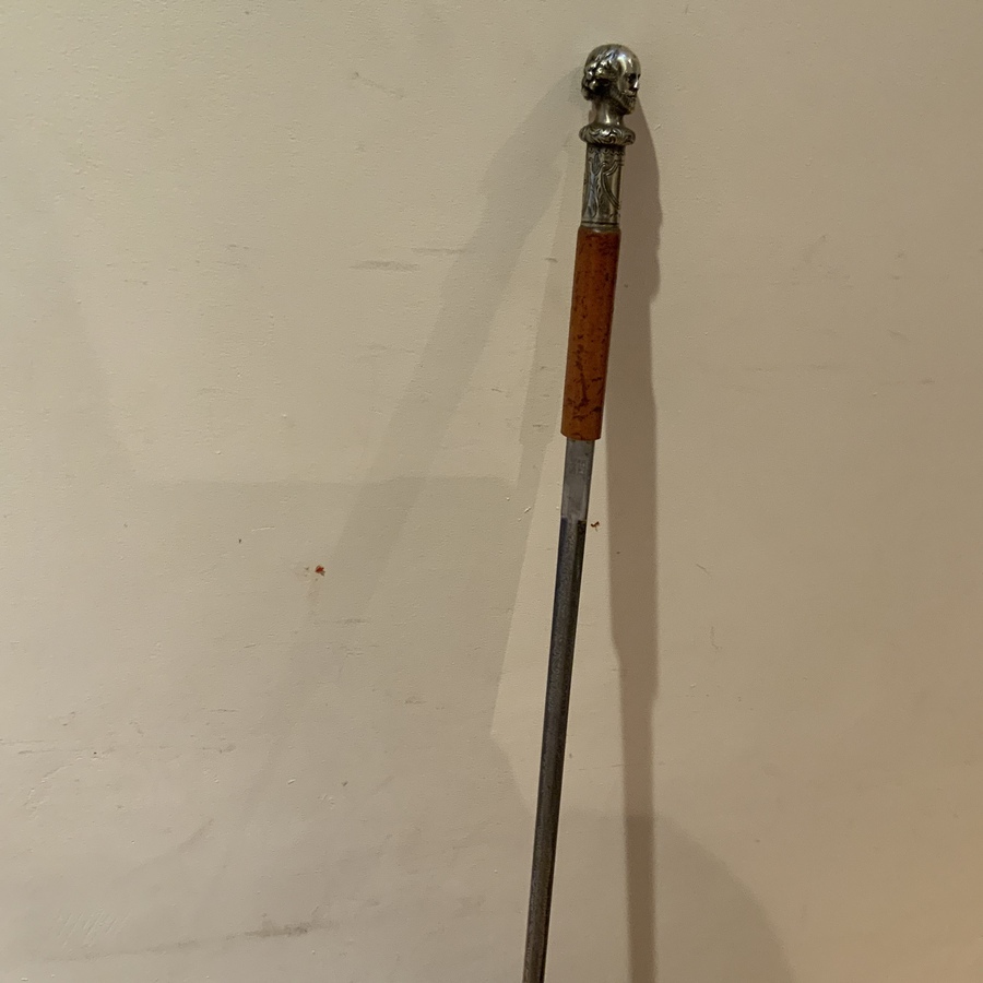 Antique Shakespearian Gentleman’s walking stick sword stick 