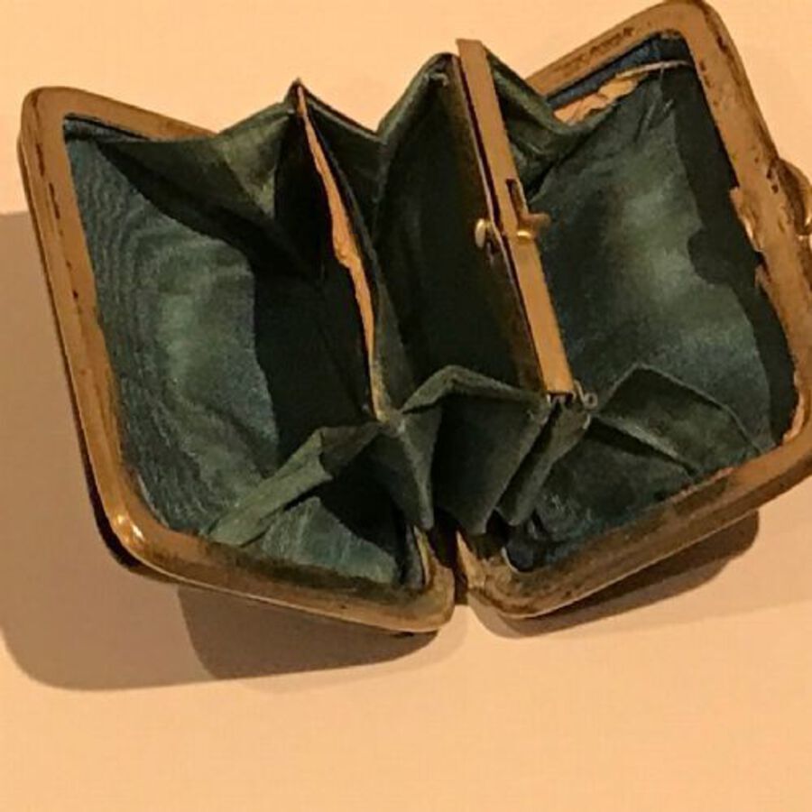 Antique Tortoise shell lady’s Victorian purse superb
