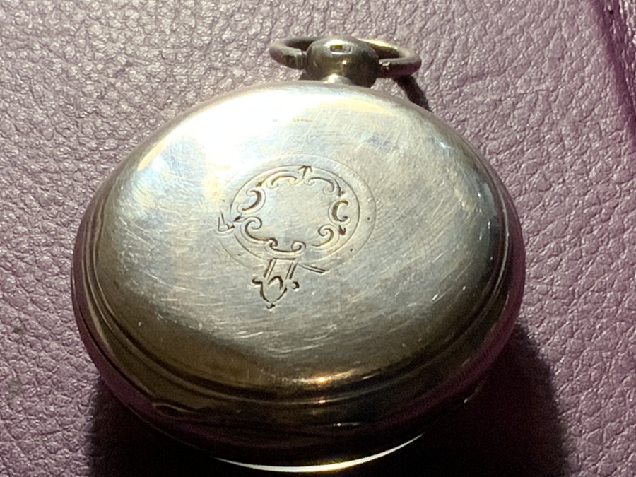 Antique Coventry silver pocket watch 