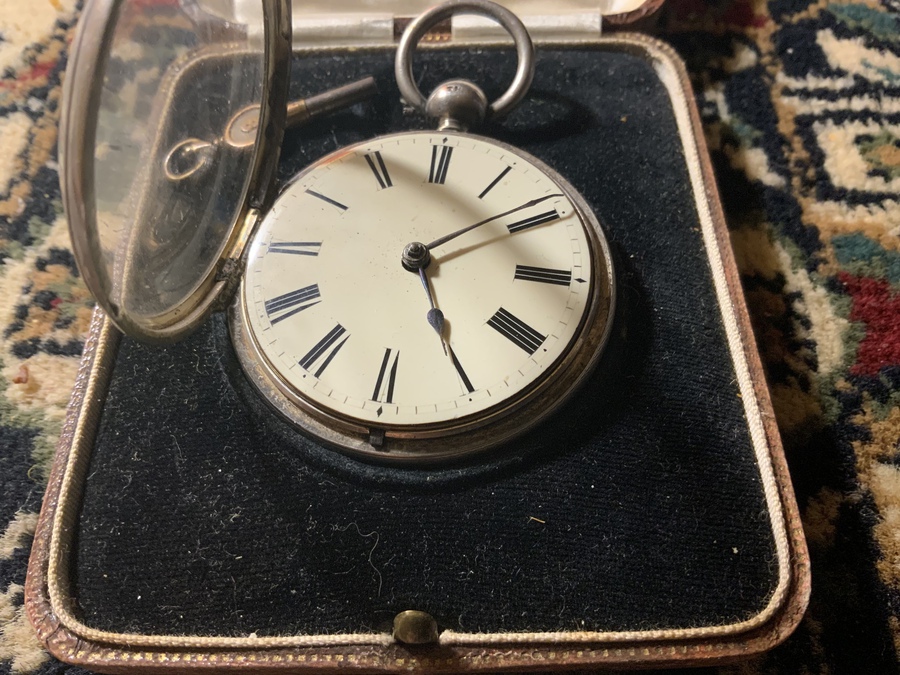 Antique Pocket watch solid silver cased