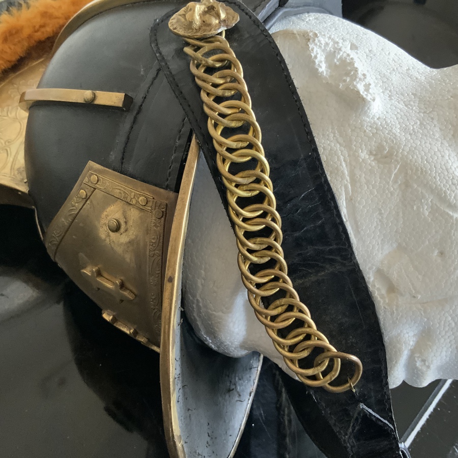 Antique Napoleonic Waterloo trooper Helmet 