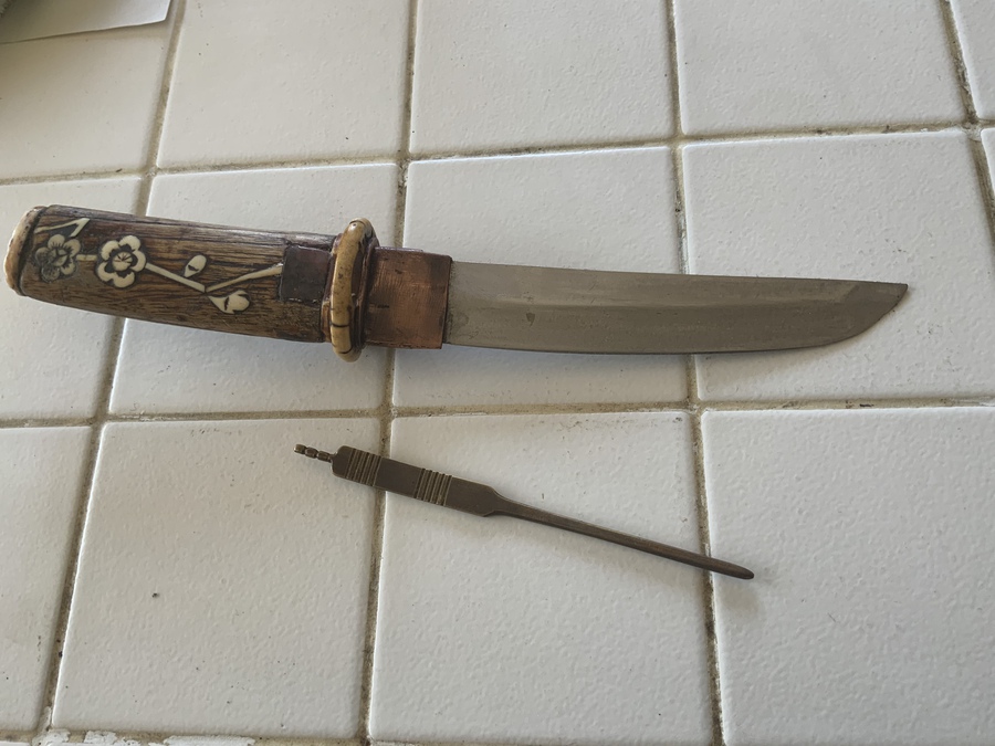 Antique Tanto 18th century Samurai knife 