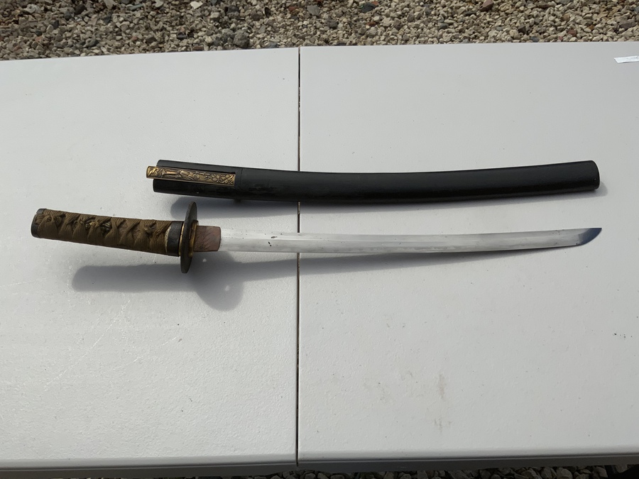 Antique Samurai Wakizashi 18th century signed blade 