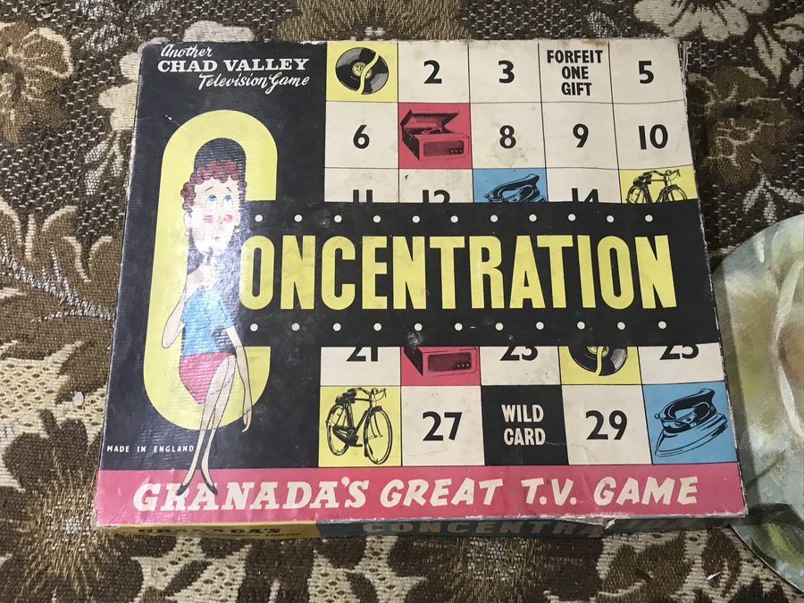 CHAD VALLEY CONCENTRATION 60’S TV GAME