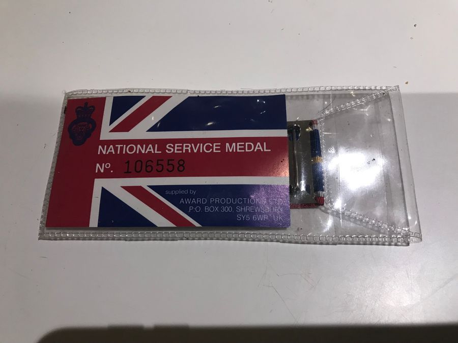 Antique British National Service Medal