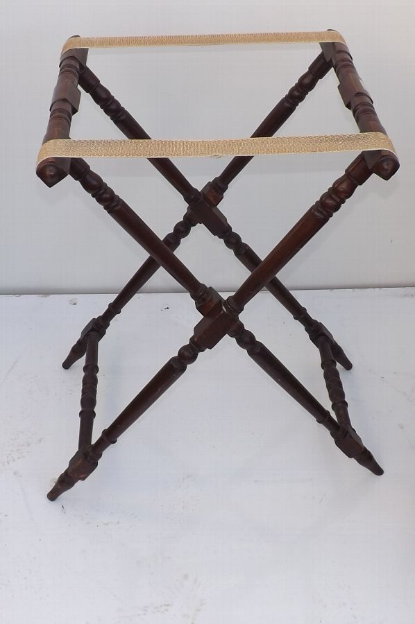 Antique Butler's Tray Georgian Cuban Mahogany Tray with stand