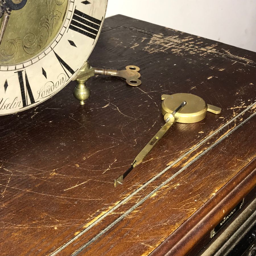 Antique Lantern Clock, London double fusse chain driven 