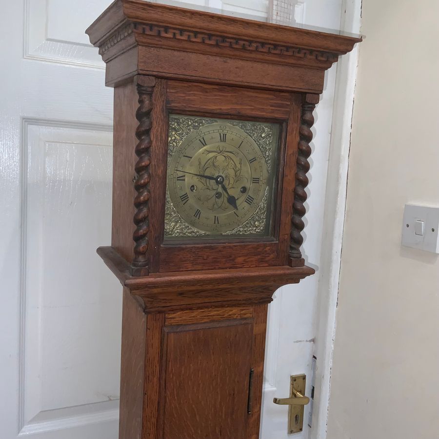 Antique Grandmother Clock Westminster Chimes
