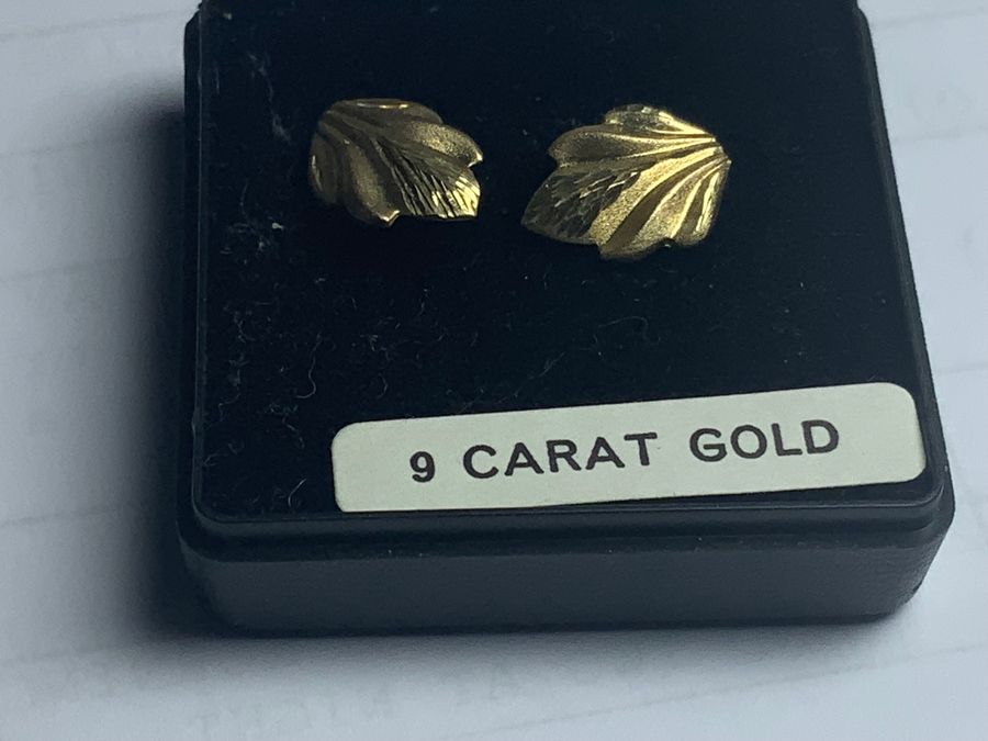 Gold Earrings boxed never worn