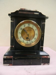 Victorian slate clock movement is mechanical 8 day and only time piece. Quality