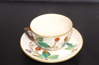 Antique Majolica tea for one set. Victorian. CB