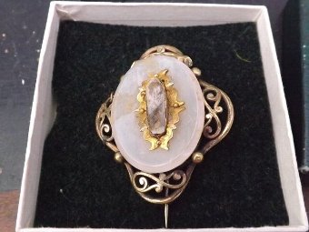 Old Victorian lady's brooch
