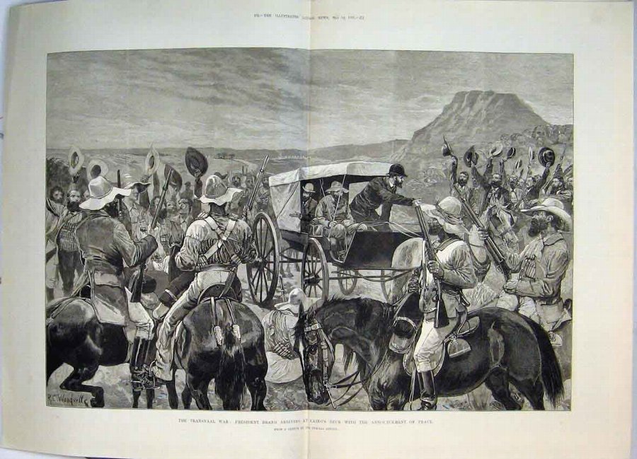 Print 1881 Transvaal War President Brand Laing'S N