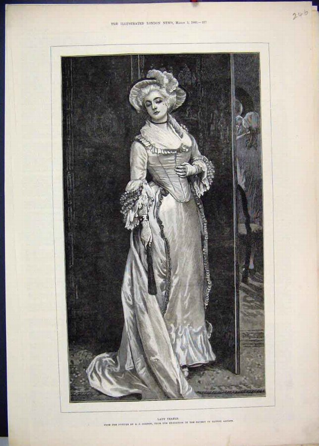 Print 1883 Lady Teazle Portrait Gordon Fine Art 46