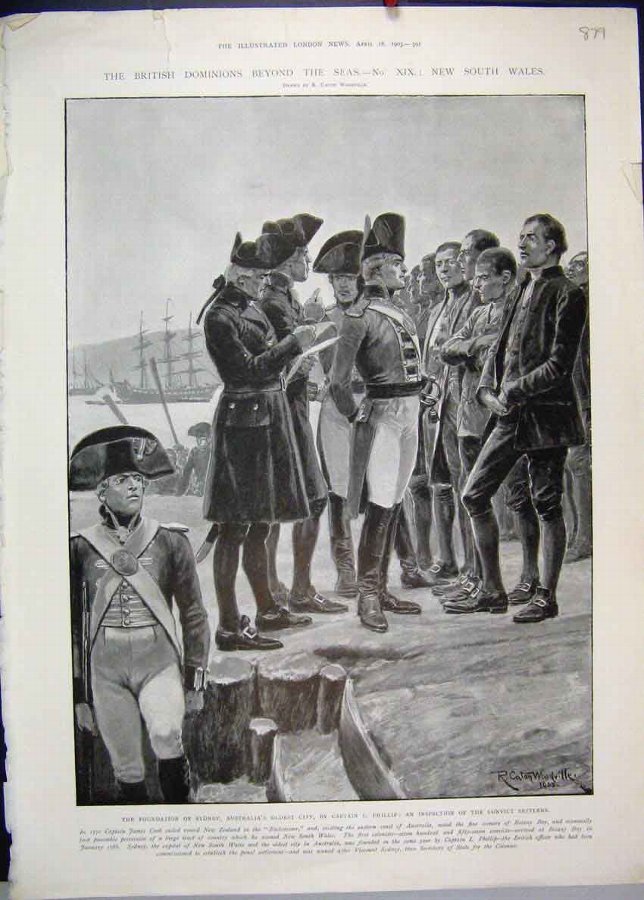 Print 1903 British Dominions New South Wales Austr