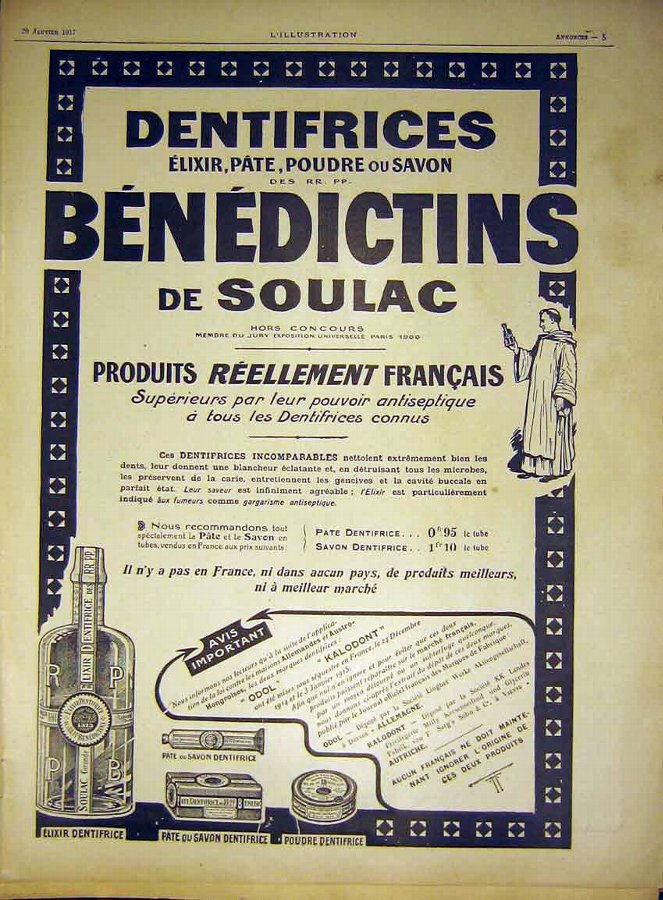 Print Advert Benedictins Elixir Medical French 191