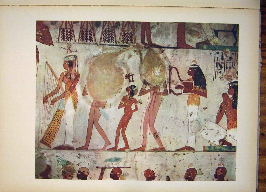 Print Painting Egypt Tomb Jeserkareseneb Dynasty U
