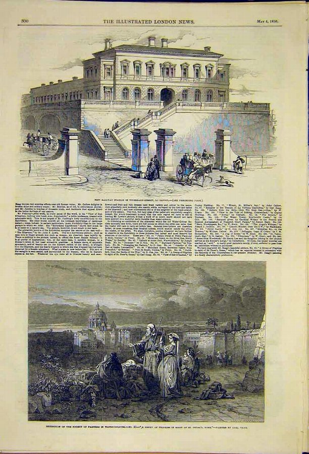 Print Railway Station Tithebarn Street Liverpool 1