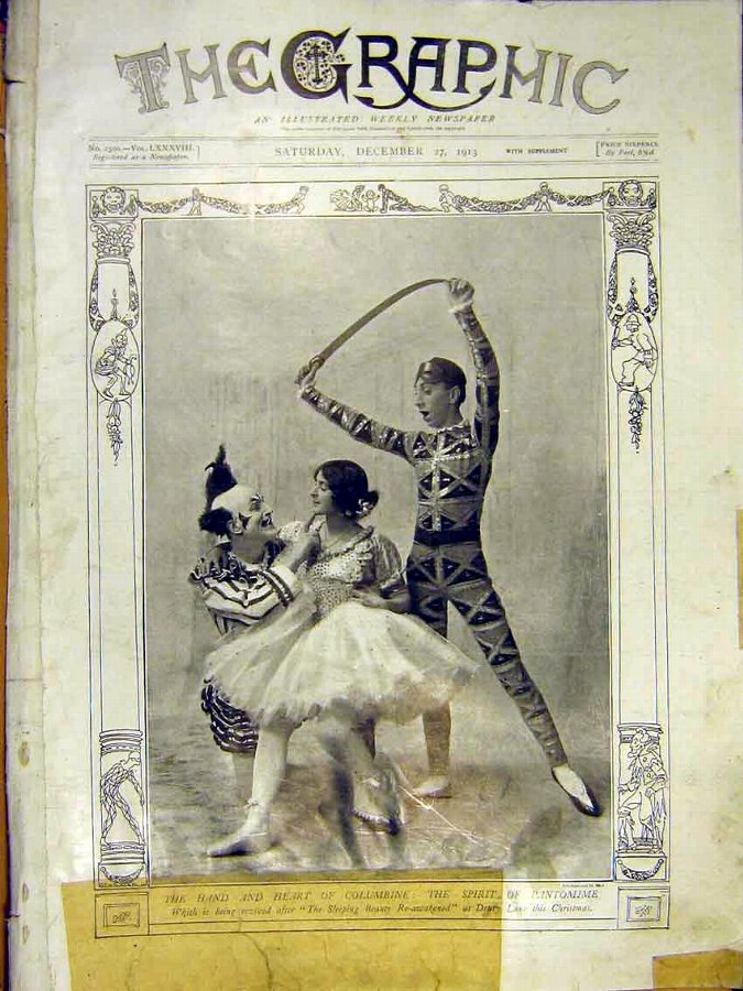 Print Pantomime Sleeping Beauty Drury Lane Theatre