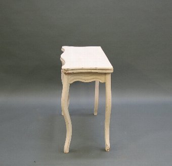 Antique French painted card side table