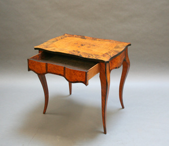 Antique C19th bureau plat writing table