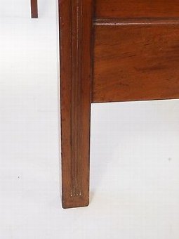 Antique Vintage Mahogany Bed - 3FT6 x 6FT3 / 42 Inch Large Single Staples Deco Bedstead