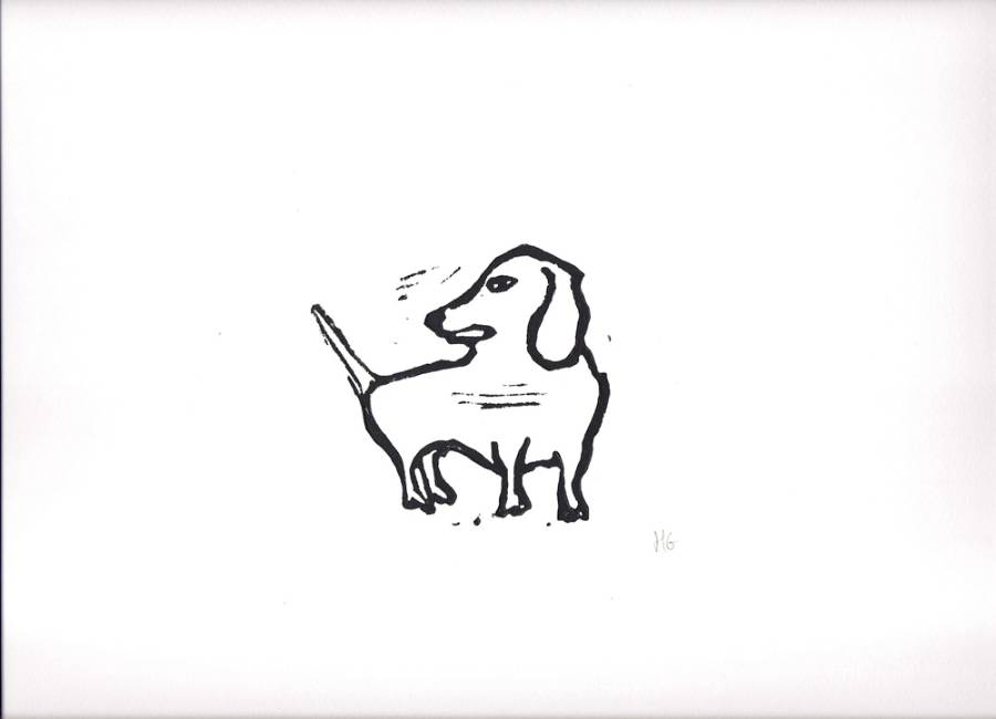 Wagging Dachshund