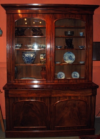 Victorian mahogany chiffonier bookcase