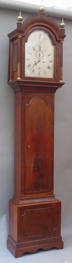 Circa 1765 mahogany long case clock by John Waldron, London.