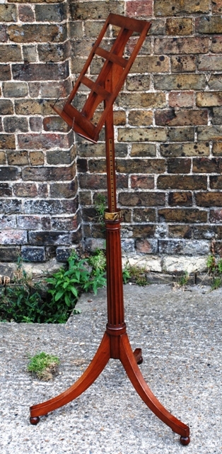 Antique Late Victorian Mahogany Music Stand