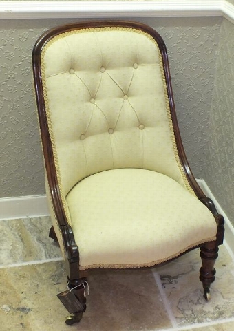 Victorian rosewood nursing chair