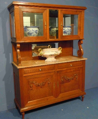 French Antique Buffet Sideboard Dresser Display Cabinet