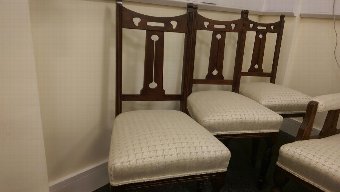 Original  Victorian oak dining chairs 19 th 1800-1899