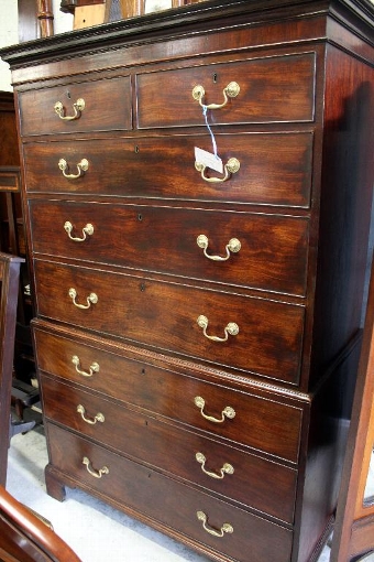 Georgian Mahogany Chest on Chest