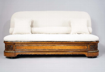 Exceptional Quality 19th Century Walnut Sofa