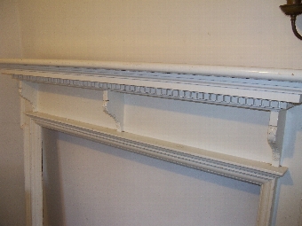 Antique Pitch Pine Fireplace Surround