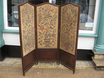 19thc French 3 fold screen