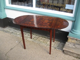 Dutch marquetry pembroke table