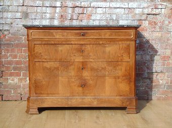 19c Marble Top Commode / Chest of Drawers