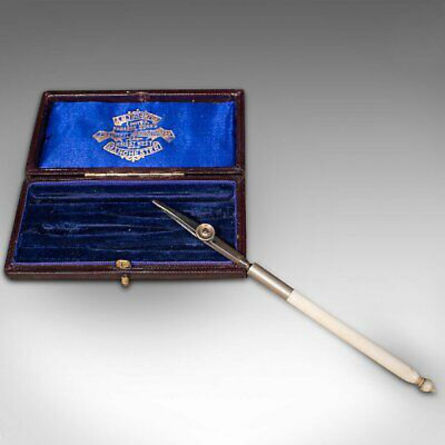 Antique Antique Draughtsman's Pocket Ruling Pen Set, English, Architect, Instrument Case