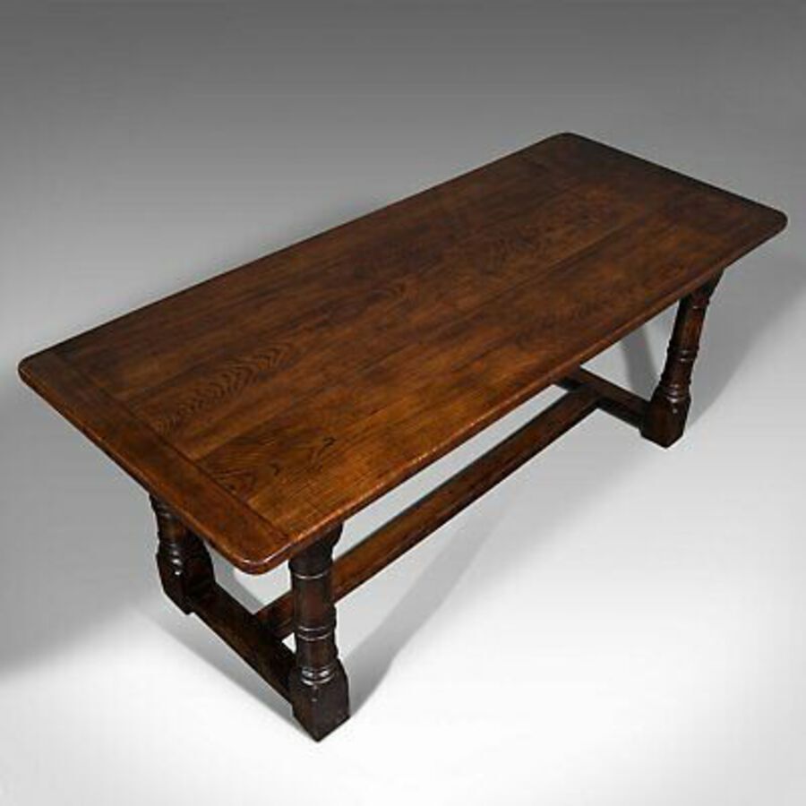 Antique Antique Refectory Table, English, Oak, 6 Seat, Dining, Kitchen, Victorian, 1880