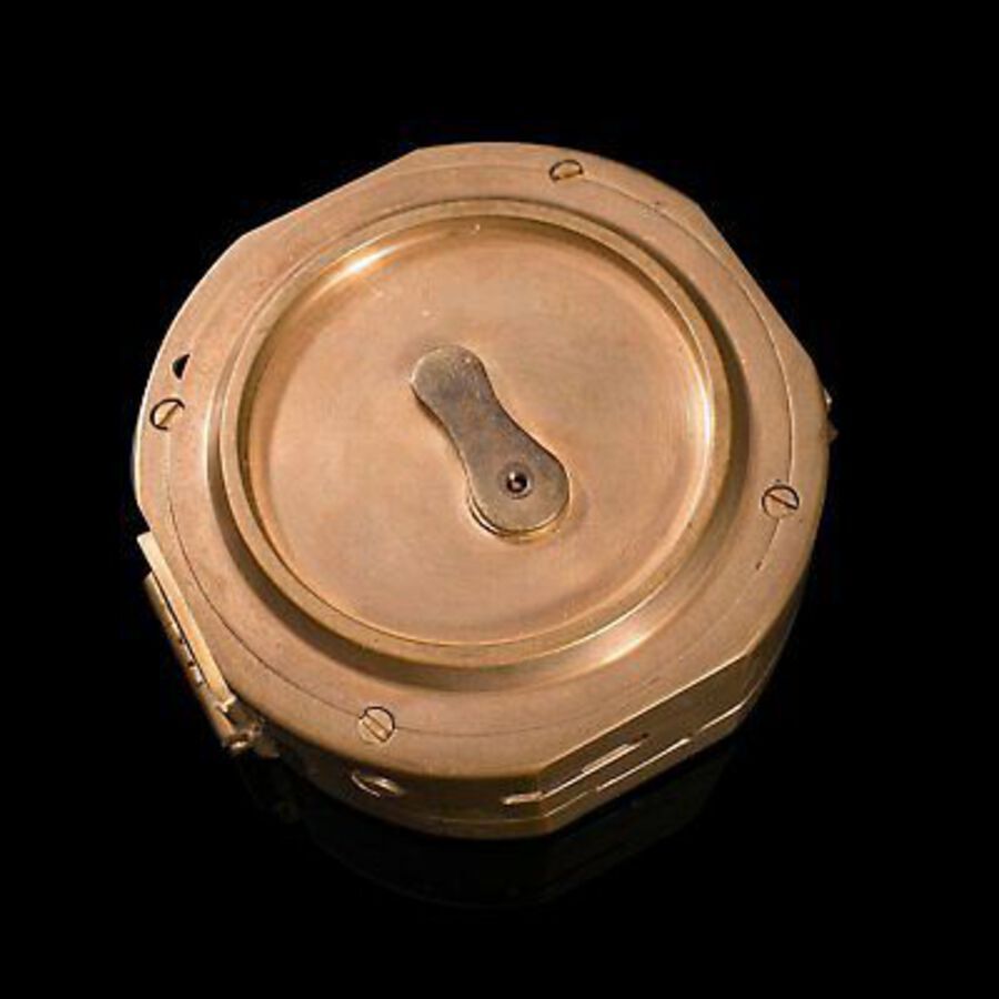 Antique Vintage Pocket Compass, English, Terrestrial, Maritime, Navigation, Instrument