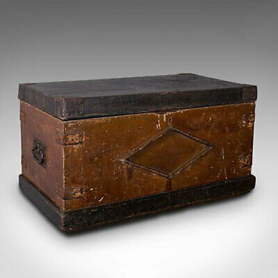 Antique Craftsman's Trunk, English, Carpentry, Maritime, Tool Chest, Victorian
